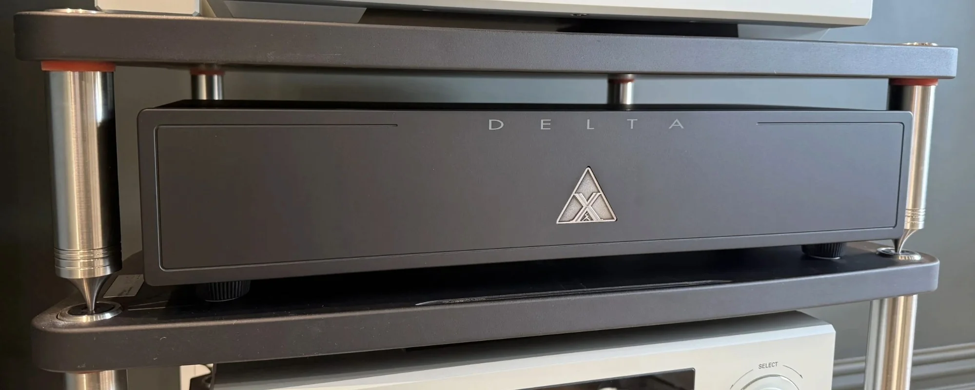 The Shunyata Delta X as part of a larger audio setup.