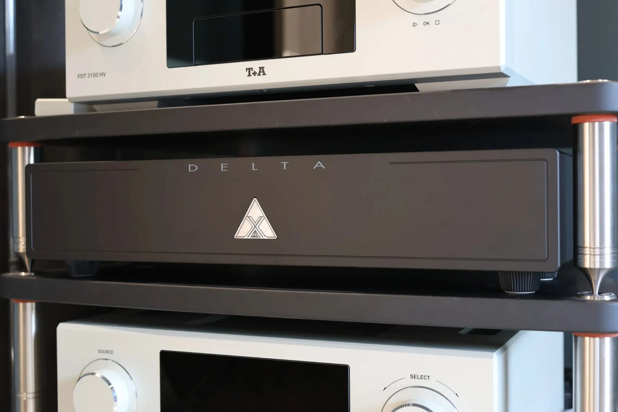 The Shunyata Delta X as part of a larger audio setup.