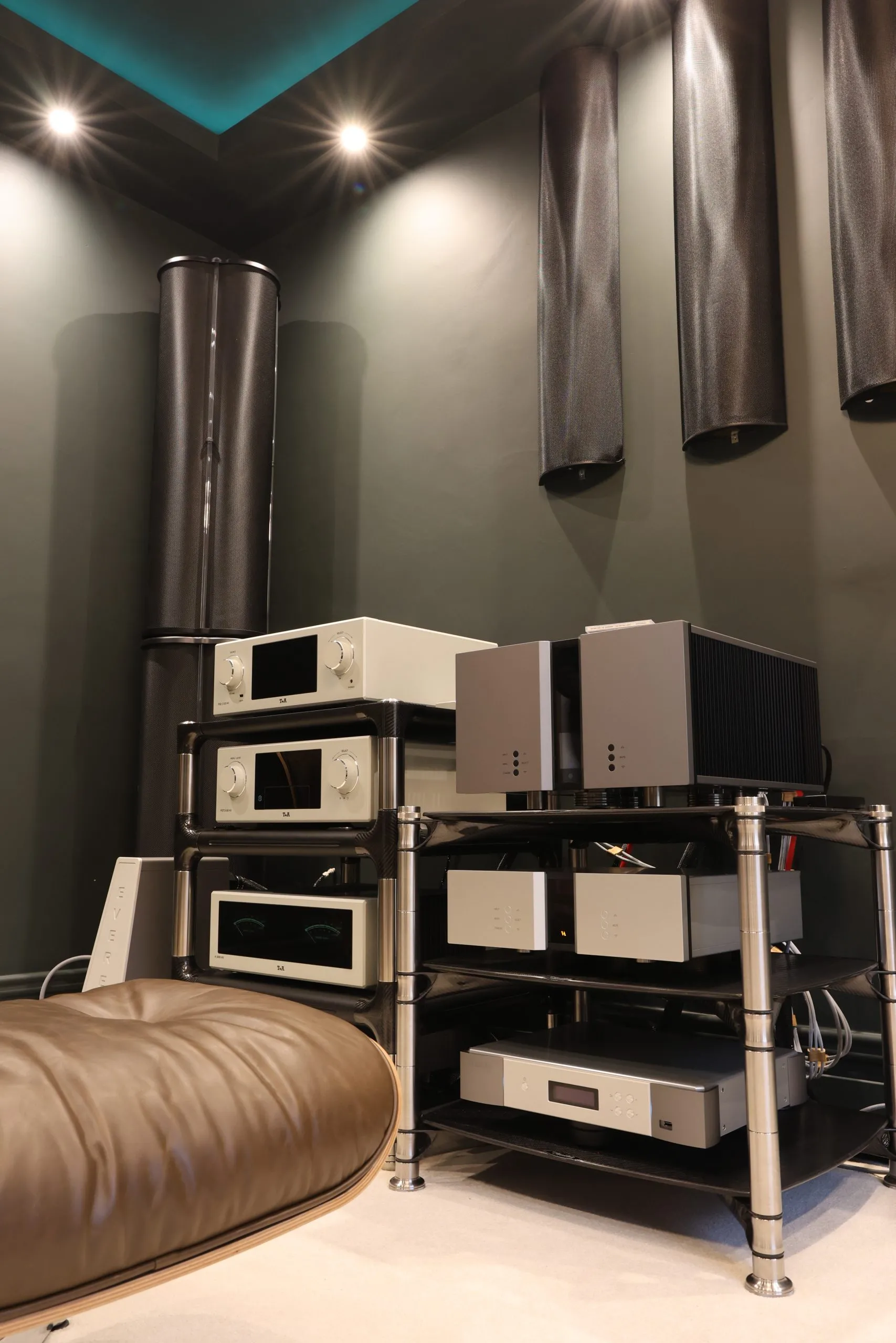 Audio Therapy's recently refurbished demonstration room.