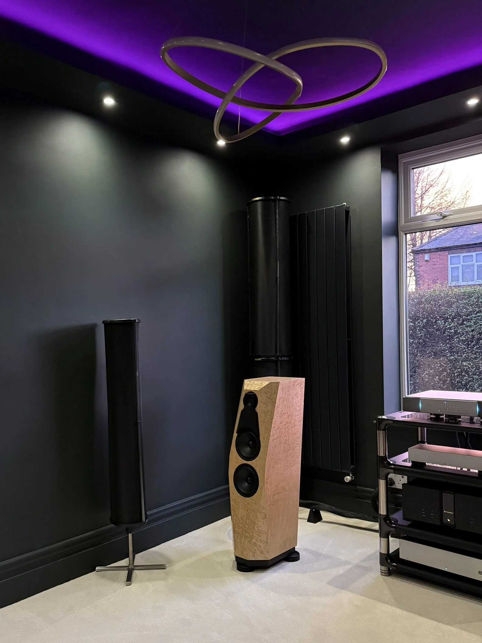 Audio Therapy's recently refurbished demonstration room.