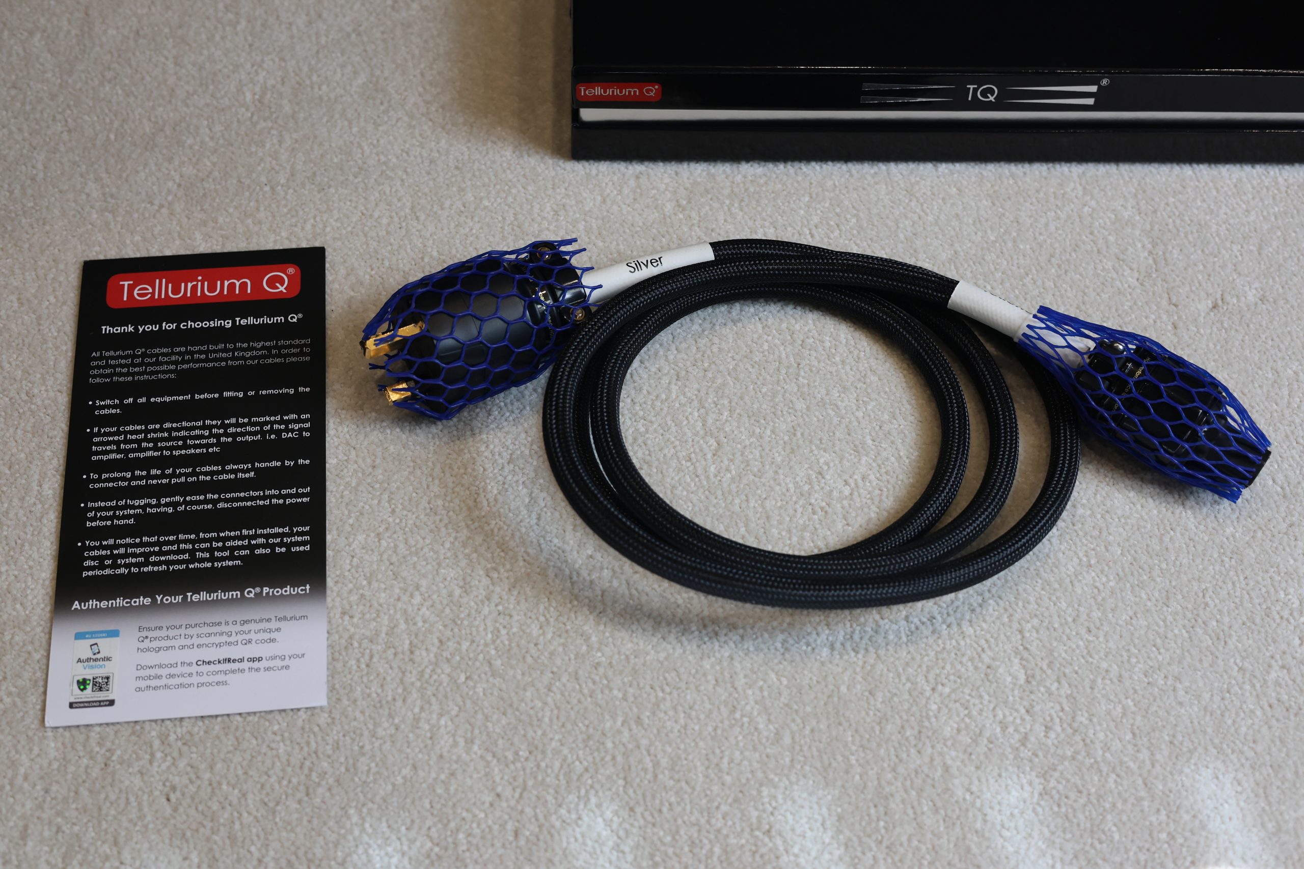 Tellurium Q Silver Power Cable @ Audio Therapy