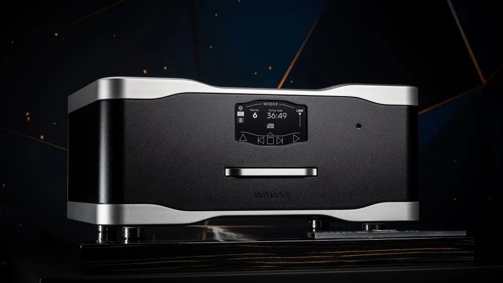 The Wadax Studio Player against a black background.