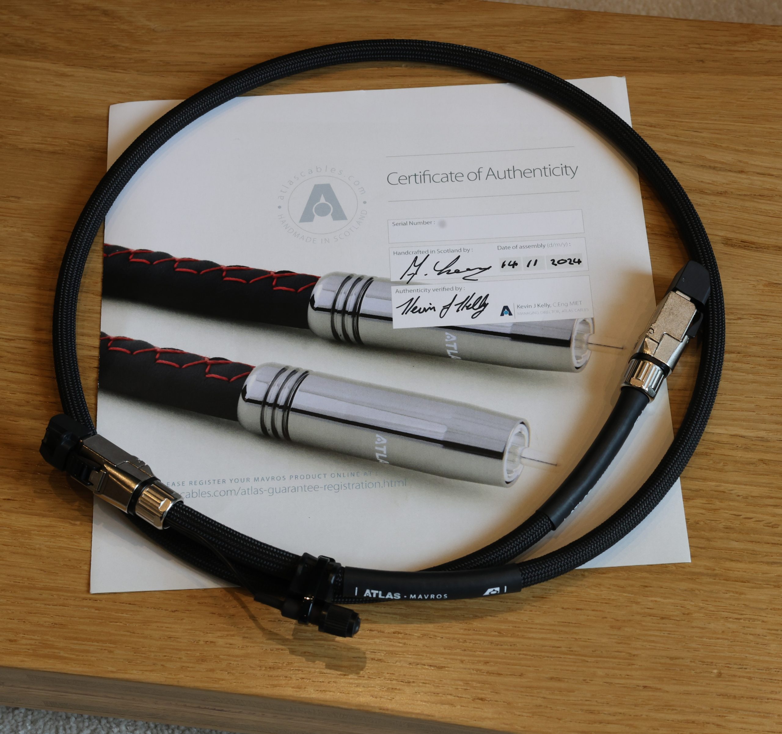 Atlas Mavros Grun Streaming Ethernet Audio Cable @ Audio Therapy