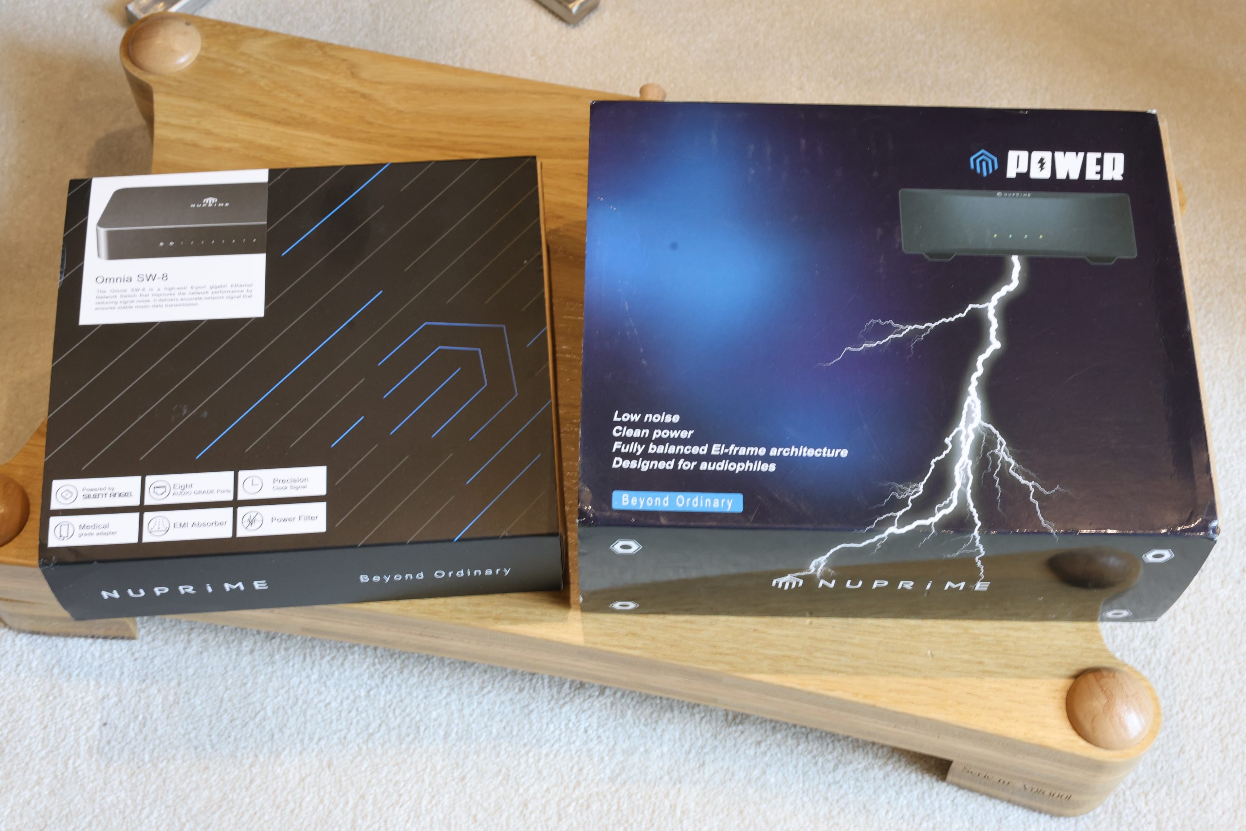 Nu-Prime Omnia SW-8 Switch and LPS-205 Power Supply @ Audio Therapy
