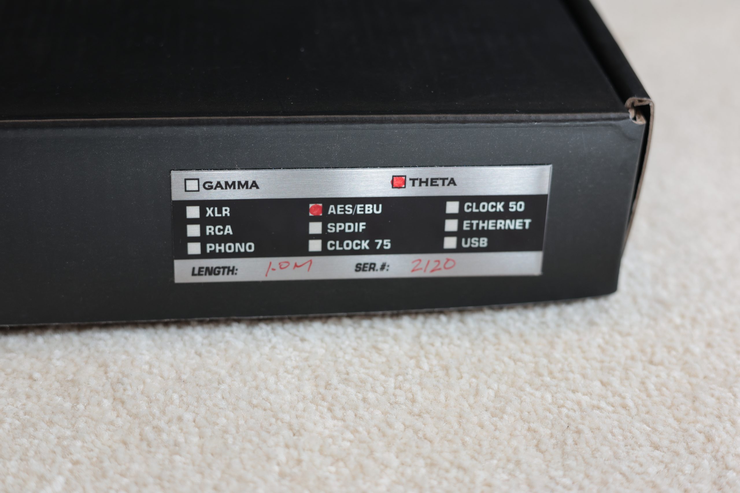 Shunyata Research Theta AES/EBU Digital Cable @ Audio Therapy